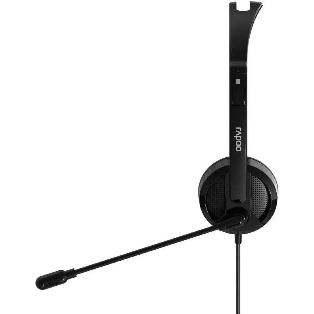 Rapoo H101 Wired Stereo Headset with Mic ? 3.5mm Black - Image 2
