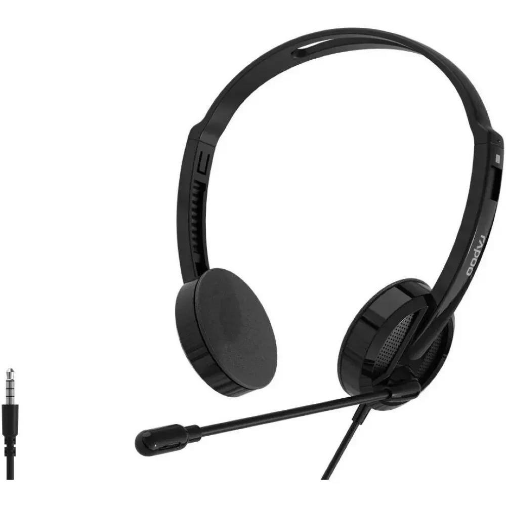 Rapoo H101 Wired Stereo Headset with Mic ? 3.5mm Black