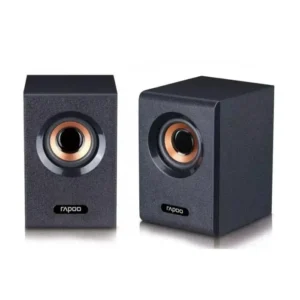 Rapoo A80 Compact 2.0 Multimedia Wired Stereo Speaker ? Black