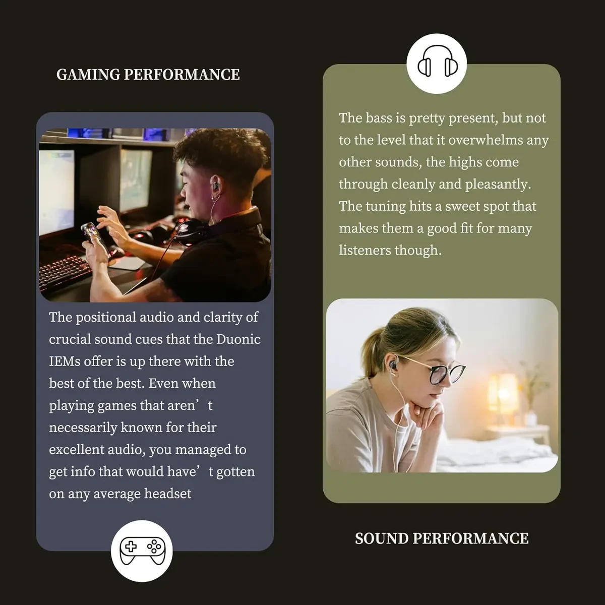 KZ Duonic USB-C Headphones, Triple-Magnet Planar Magnetic + Super-Linear Dynamic Dual Driver in-Ear Monitor, HiFi Bass Earbuds with Microphone, Comfort-fit Noise Isolating IEM (DSP, Tuning, Mic, Black) - Image 4