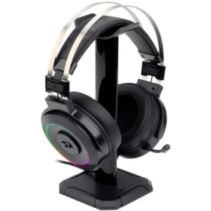 Redragon Lamia 2 H320 RGB Gaming Headset - Headphones with Microphone, Includes Stand, Powerful Headphones, USB, 7.1 Virtual, PC Compatible, Black