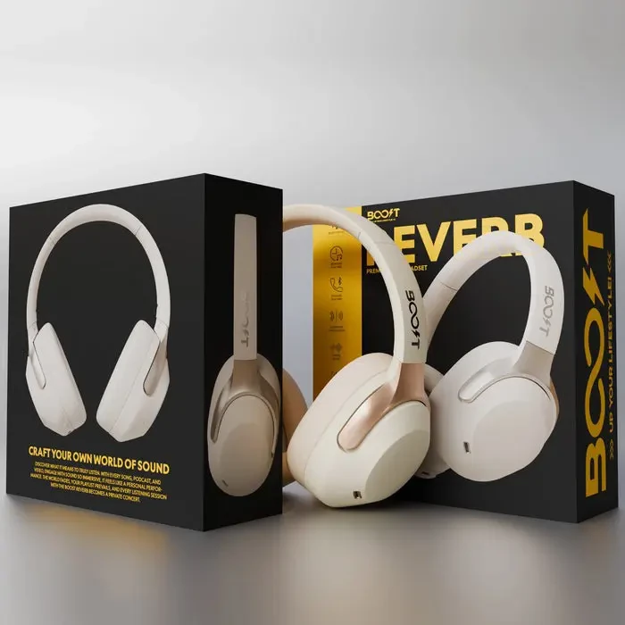 Boost Reverb Wireless ANC Headset - Beige - Image 6
