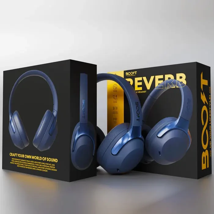 Boost Reverb Wireless ANC Headset - Dark Blue - Image 5