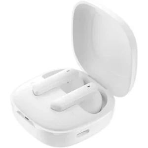 QCY MeloBuds Multi-Mode Active Noise Cancelling Wireless Earbuds, AI-Enhanced Calls Bluetooth Headphones with 6 Mics, Anti-Wind Noise, Transparency, App for Custom EQ, 30H Playtime, Bluetooth 5.2 - White
