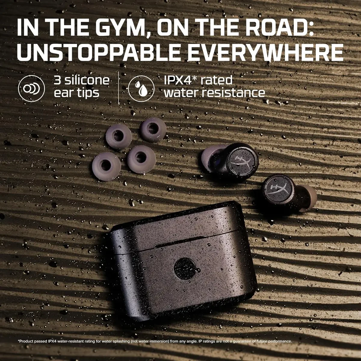 HyperX Cirro Buds Pro ? True Wireless Earbuds, Active Noise Cancellation, ANC, Ambient Sound Mode, Low Latency, Bluetooth 5.2, IPX4, Fast Charge, PC, Nintendo Switch, Mobile - Blue - Image 7