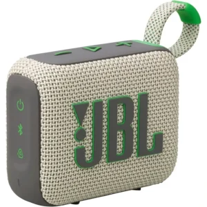 JBL Go 4 Ultra-Portable, Waterproof and Dustproof Bluetooth Speaker, Big Pro Sound with Punchy bass, 7-Hour Built-in Battery, Made in Part with Recycled Materials (Sand)