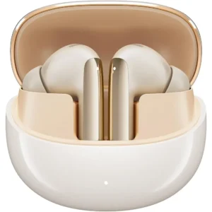 QCY MeloBuds Pro Adaptive Hybrid Active Noise Cancelling Wireless Earbuds, Reduce Noise by Up to 99%, Bluetooth 5.3 Wireless LDAC Hi-Res Audio, 34H Playtime, Comfortable Fit, Custom EQ via App - Gold