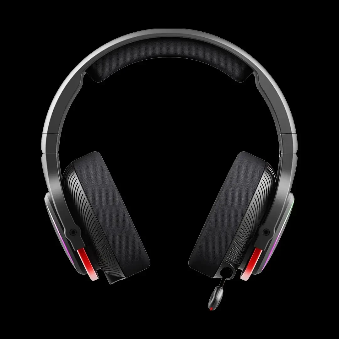 Bloody MR720 Bluetooth + 2.4GHz + Wired Triple-Mode RGB Gaming Headphone - Black - Image 2