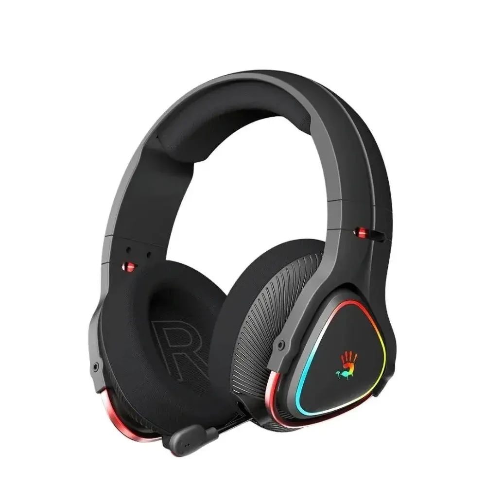 Bloody MR720 Bluetooth + 2.4GHz + Wired Triple-Mode RGB Gaming Headphone - Black