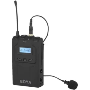 Boya TX8 Pro 48-CH Beltpack Transmitter and Lavalier for RX8Pro Dual-Channel Camera Mountable Receiver & SP-RX8 Smartphone Receiver, Black