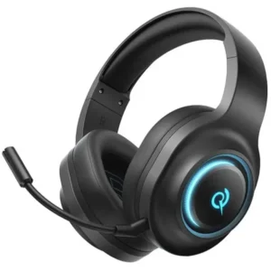QCY Heroad V200 Wireless Tri-Mode (Aux/BT/2.4G) Gaming Headset - Black