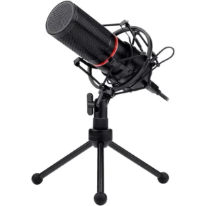 Redragon Blazar GM300 USB Gamer and Streamer Condenser Microphone, Black
