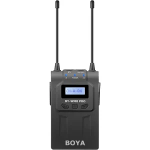 Boya RX8 Pro Dual-Channel Wireless Bodypack Receiver Unit with 3.5mm Output Cable & Camera Mounting Shoe for The BY-WM8 PRO Wireless Lavalier Microphone System