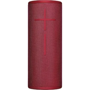 Ultimate Ears Boom 3 Wireless Bluetooth Speaker, Bold Sound + Deep Bass, Bluetooth, Magic Button, Waterproof, 15 Hours Battery, Range of 150 ft - Sunset Red (Box Open)