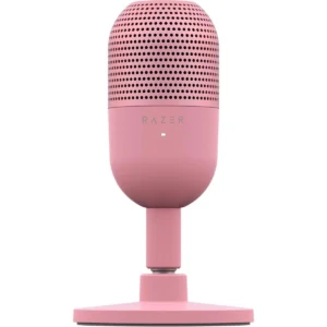 Razer Seiren V3 Mini USB Microphone: Condenser Mic, Supercardioid Pickup Pattern, Tap-to-Mute Sensor with LED Indicator, Shock Absorber, Ultra Compact, PC, Discord, OBS Studio, XSplit - Quartz