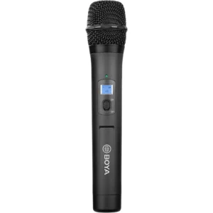 Boya WHM8 Pro 48 Channel UHF Wireless Dynamic Handheld Cardioid Microphone Transmitter For By Wm8 Pro Series Microphone System For Interview Presentation Talk Show Speech, XLR Handheld Wireless Mic