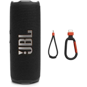 JBL Flip 7 - Portable Waterproof and Drop-Proof Speaker, Bold Pro Sound with AI Sound Boost, 16Hrs of Playtime, and PushLock System with Interchangeable Accessories (Black)