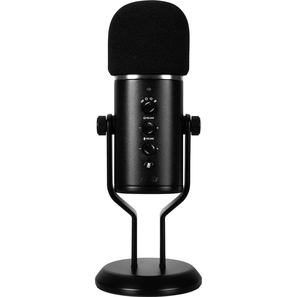 MSI Immerse GV60 Streaming Microphone, Plug & Play, 24bit/96kHz, 4D Pickup, For Singing, Podcasts, Interviews, Meetings, Gaming, Zero-latency, Built-in 3.5mm, 3m USB Cable, Dedicated Dials with Mic Mute Button - Image 2