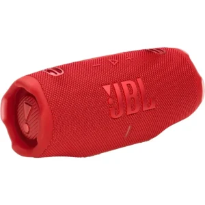 JBL Charge 6 - Portable Waterproof & Drop-Proof Bluetooth Speaker, Bold Pro Sound with AI Sound Boost, 28Hrs of Playtime, Built-in powerbank & Comes with a Sturdy/Removable Carrying Strap (Red)