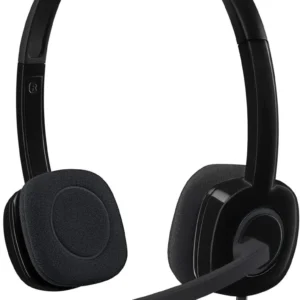 Logitech H151 Stereo Headset with Noise-Canceling Boom Mic