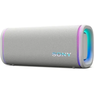 Sony ULT Field 5 Wireless Portable Bluetooth Speaker, IP67 Waterproof, Dustproof, and Rustproof with Enhanced Bass, 25 Hour Battery, 360? Party Light, and Shoulder Strap, Off White