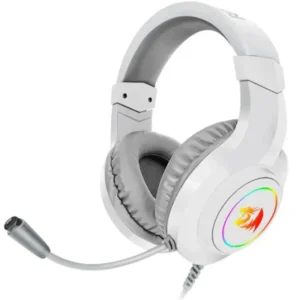 Redragon Hylas H260 RGB Gaming Headset with Microphone, Wired, Compatible with Xbox One, Nintendo Switch, PS4, PS5, PCs, Laptops and Nintendo Switch - White