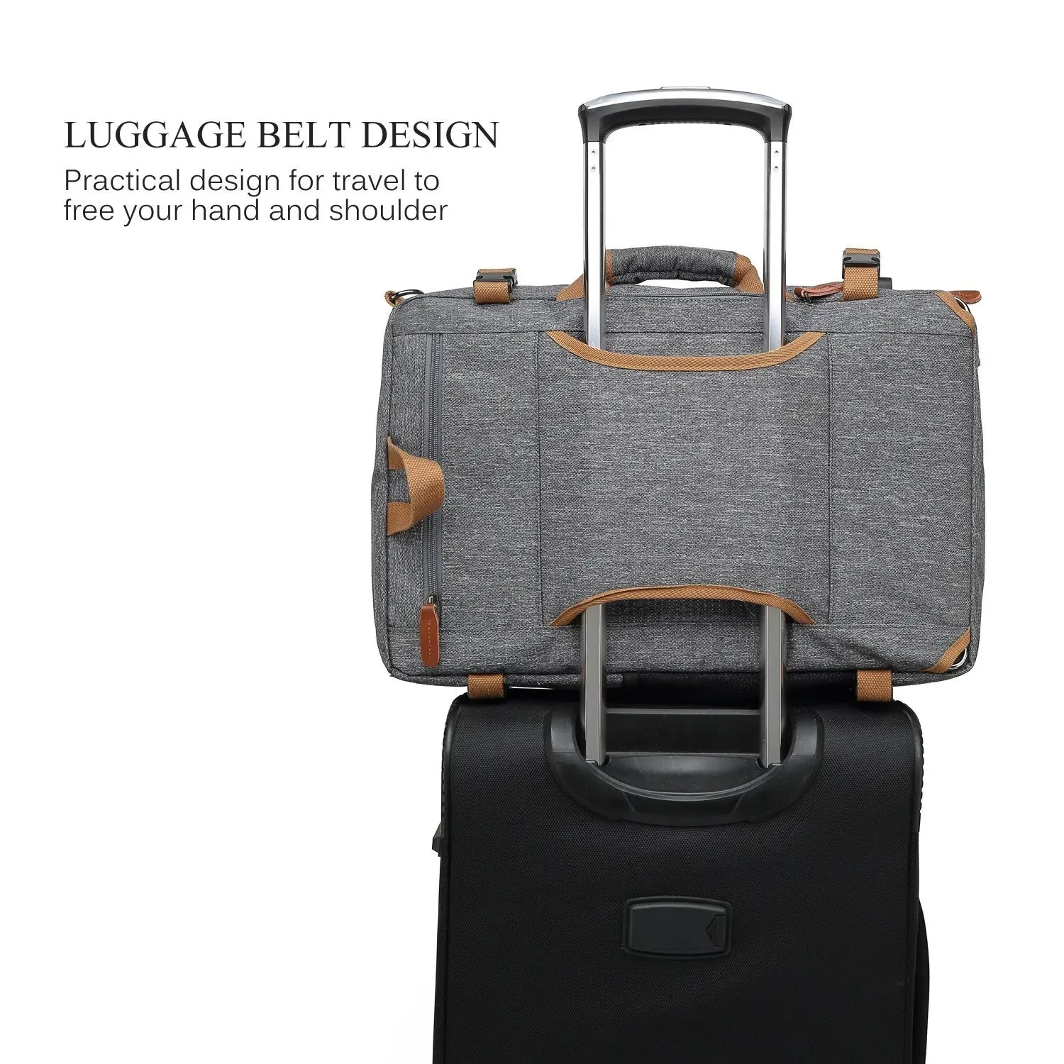 Coolbell CB-5503 15.6" Dual Laptop Backpack - Grey - Image 3