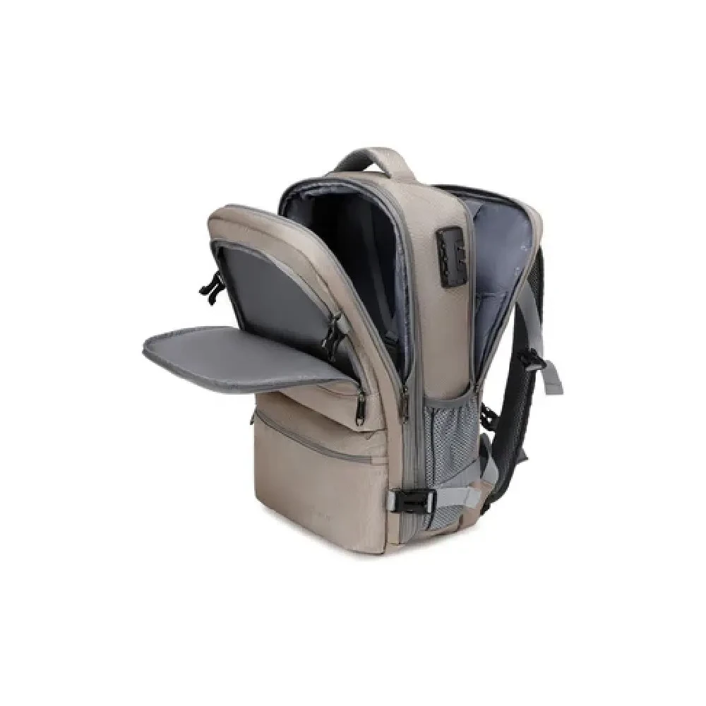 Coolbell CB-8299 Expandable Travel Backpack - Khaki - Image 2