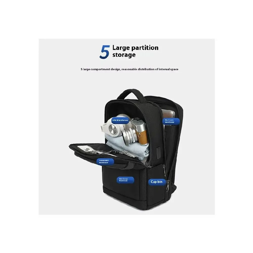 Coolbell CB-8281 Business Men Shoulder Bag Travel Laptop Backpack - Image 2