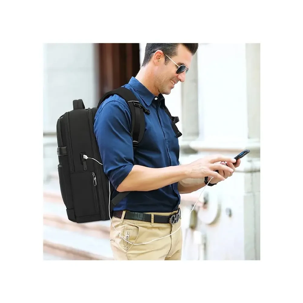 Coolbell CB-8281 Business Men Shoulder Bag Travel Laptop Backpack - Image 4