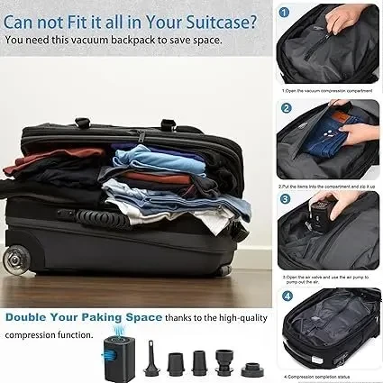 Poso PS-675ZK Vacuum Travel Backpack - Image 4