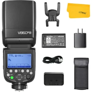 Godox V860III-S Flash for Sony, 2,4G TTL External HSS Flash 1/8000s, 480 Full Power Flashes, 10 Levels LED Modeling Lamp, Compatible for Sony Camera(Godox V860II-S Enhanced Version)