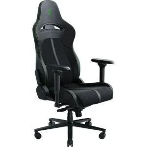 Razer Enki Gaming Chair: All-Day Comfort, Built-in Lumbar Arch, Optimized Cushion Density, Dual-Textured, Eco-Friendly Synthetic Leather, Reactive Seat Tilt & 152-Degree Recline - Black/Green