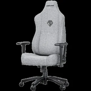 AndaSeat Novis Ultra L Series Best Budget Ergonomic Gaming Chair, Head & Lumbar Pillow, Premium Linen Fabric Leather, Ash Grey