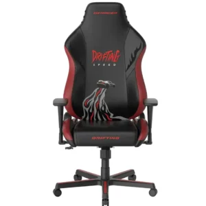DXRacer Drifting Series Large Ergonomic Video Gaming Chair with Lumbar Support and Headrest, Office Reclining Computer Chair for Adults, Racing Style Height Adjustable, EPU Leatherette (Speed, Black/Red)