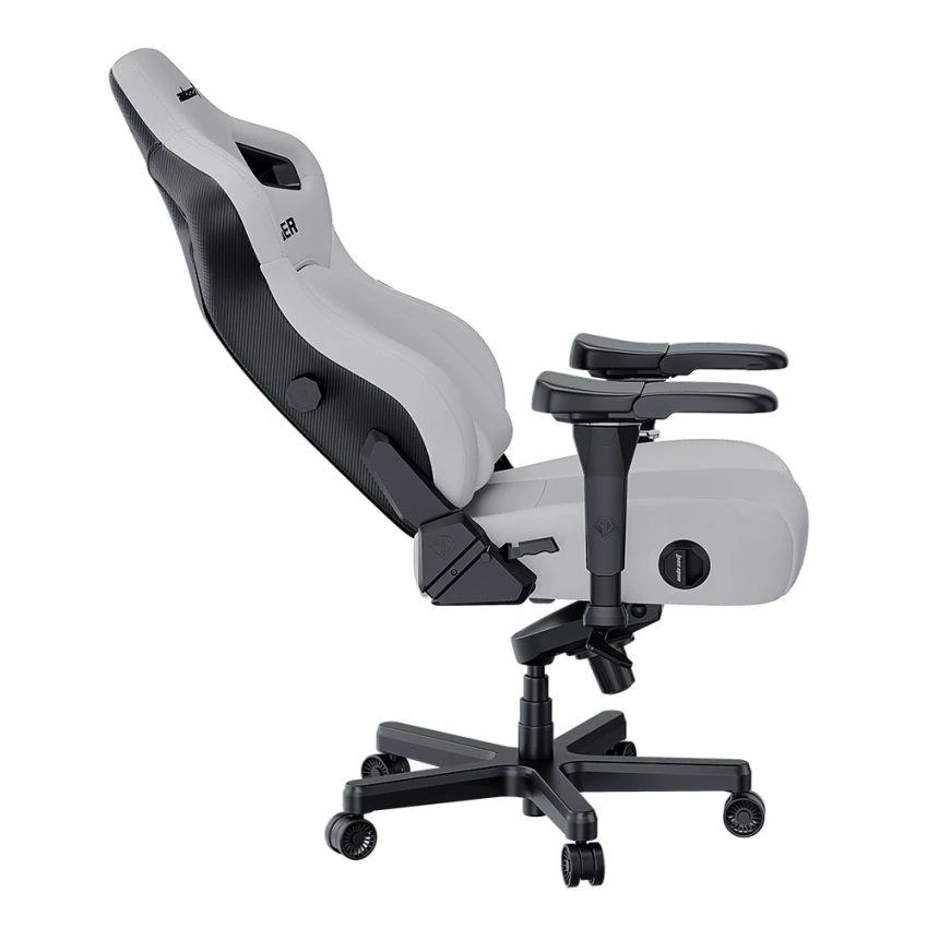 Anda Seat Kaiser 4 L Leather Gaming Chair - Cloudy White - Image 2