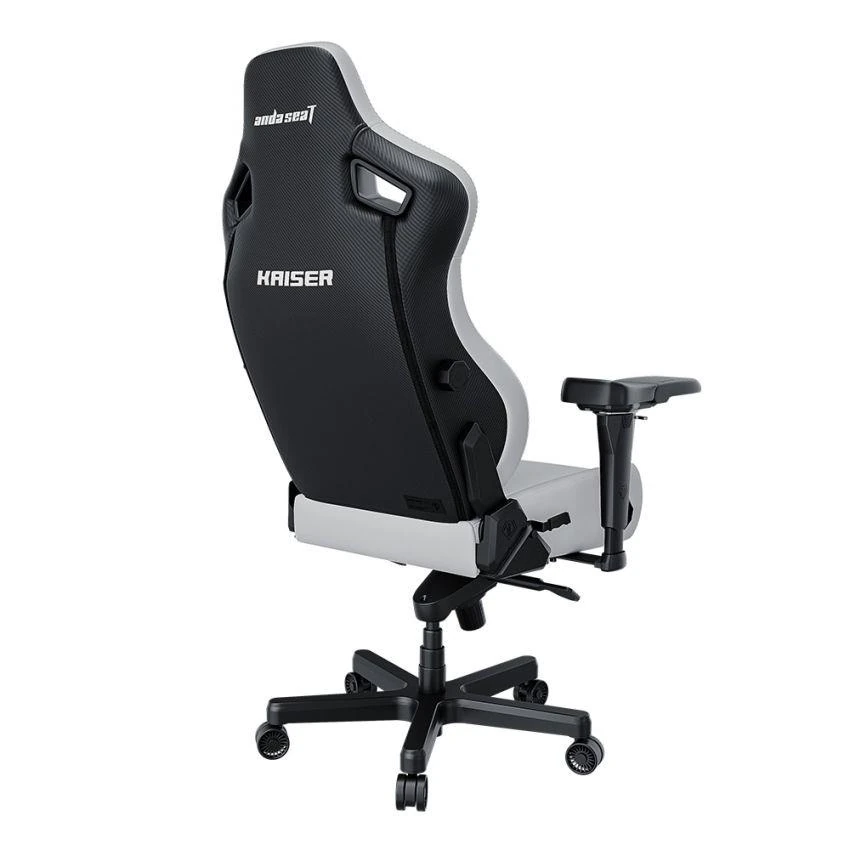 Anda Seat Kaiser 4 L Leather Gaming Chair - Cloudy White - Image 4
