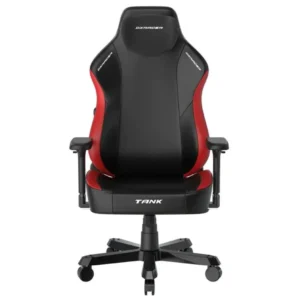 DXRacer Tank Series XXL Ergonomic Video Gaming Chair for Adults, Office Reclining Computer Chair with Magnetic Head Pillow and Lumbar Support, Racing Style Height Adjustable, EPU Leatherette (Black/Red)