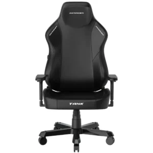 DXRacer Tank Series XXL Ergonomic Video Gaming Chair for Adults, Office Reclining Computer Chair with Magnetic Head Pillow and Lumbar Support, Racing Style Height Adjustable, EPU Leatherette (Black)
