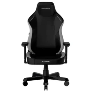 DXRacer Tank Series XXL Ergonomic Video Gaming Chair for Adults, Office Reclining Computer Chair with Magnetic Head Pillow and Lumbar Support, Racing Style Height Adjustable, EPU Leatherette (Black/Grey)