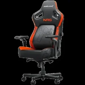 Anda Seat Kaiser 4 XL X-Large Gaming Chair, ArteDiPelle Synthetic Leather Surface Material, 65mm PU-Coated Casters, Class-4 Gas Piston, High-Density Cold-Cure Foam, 5D Armrest, NRG Orange Edition