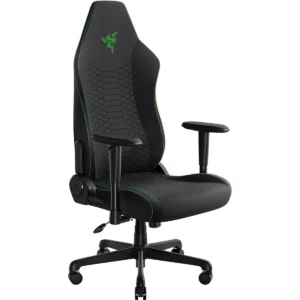 Razer Iskur V2 X Ergonomic Gaming Chair: Built-in Lumbar Support, Widened Seat Base, High Density Foam Cushions, Adjustable 152 Degree Recline, 2D Armrests, Plush Fabric Finish - Black