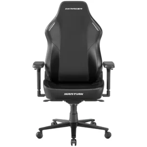 DXRacer Martian Series Gaming Chair, 4D Armrests, 4D Integrated Lumbar Support, Back Recline Support, Steel Frame, Class 4 Hydraulics, Large, Black
