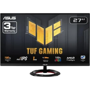 Asus Tuf Gaming VG279Q3R 27” 1080P Monitor - Full HD, 180Hz, Fast IPS, Extreme Low Motion Blur, 1ms, FreeSync, Variable Overdrive, Shadow Boost, Eye Care, 100% sRGB
