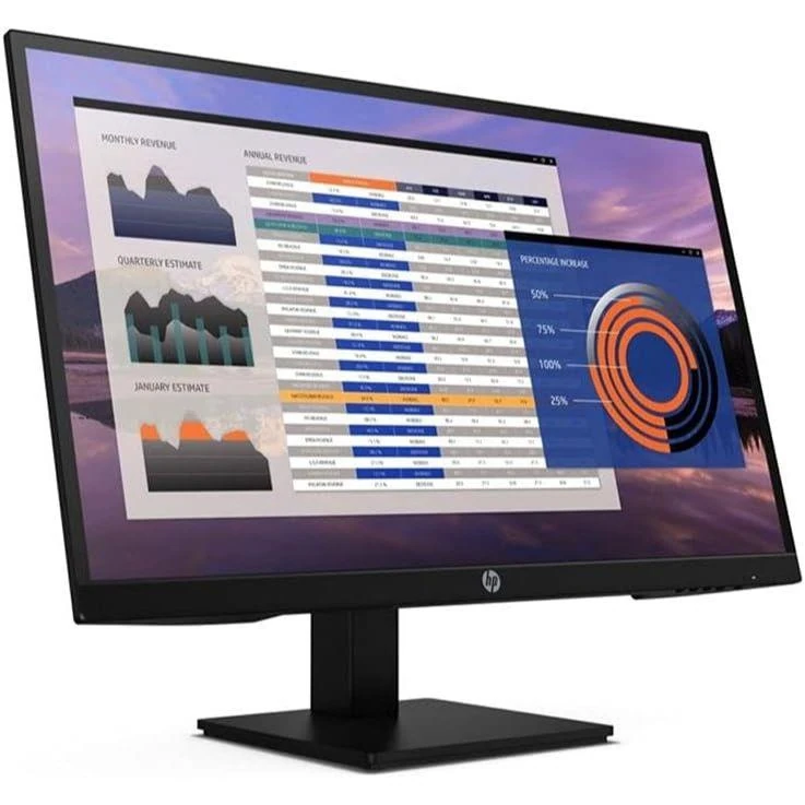 HP P27h G4 27-Inch IPS Display Monitor, (1920 x 1080) FHD, 5ms, 60Hz Refresh Rate, with DP HDMI VGA, Inbuilt Speaker, Low Blue Light Mode, Vesa Mount, Height Adjustable, Mercury-Free Display (Used) - Image 2
