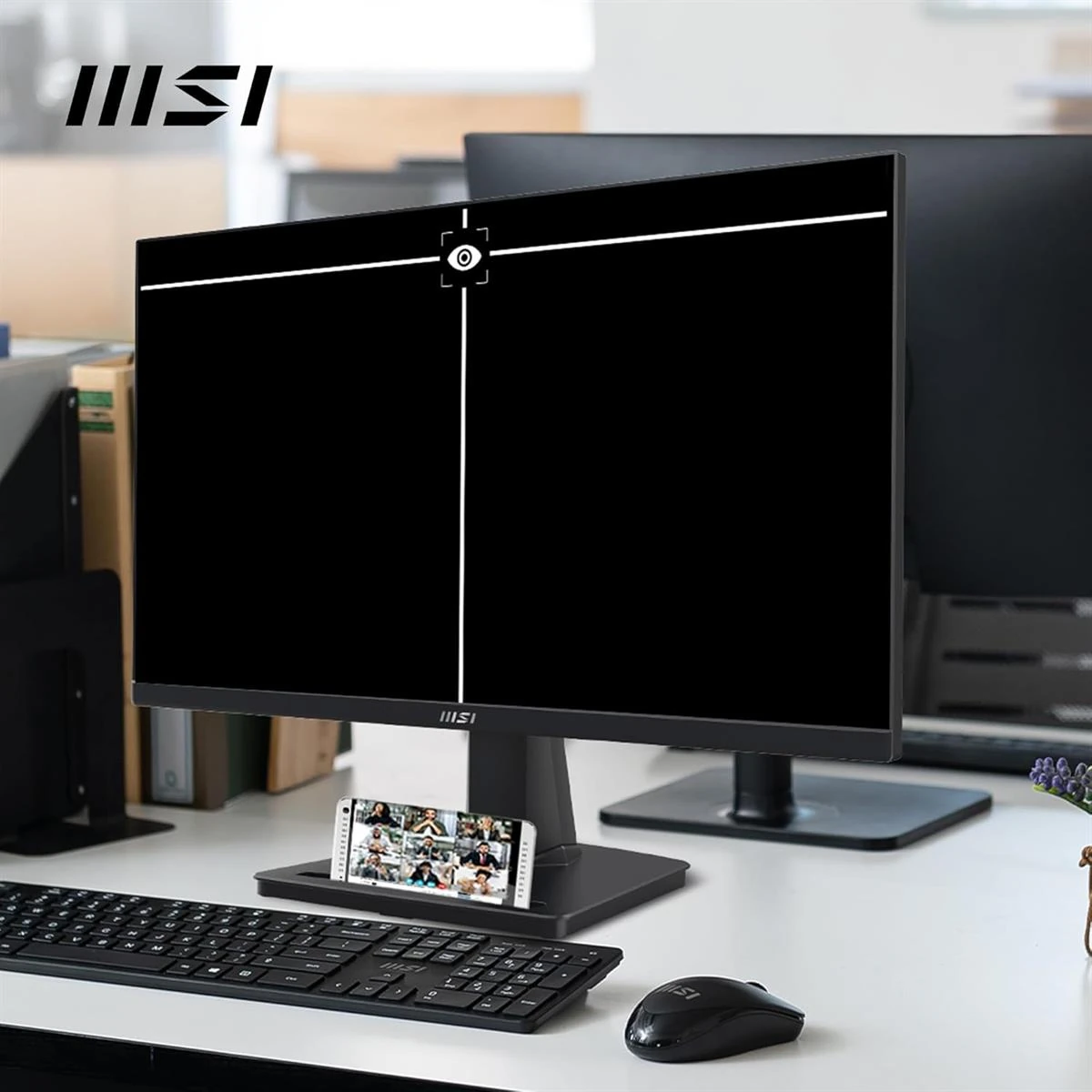 MSI Pro MP225 21.5 Inch Full HD Office Monitor - 1920 x 1080 IPS Panel, 100 Hz, Eye-Friendly Screen, Tilt-Adjustable - HDMI, D-Sub (VGA) - Image 2