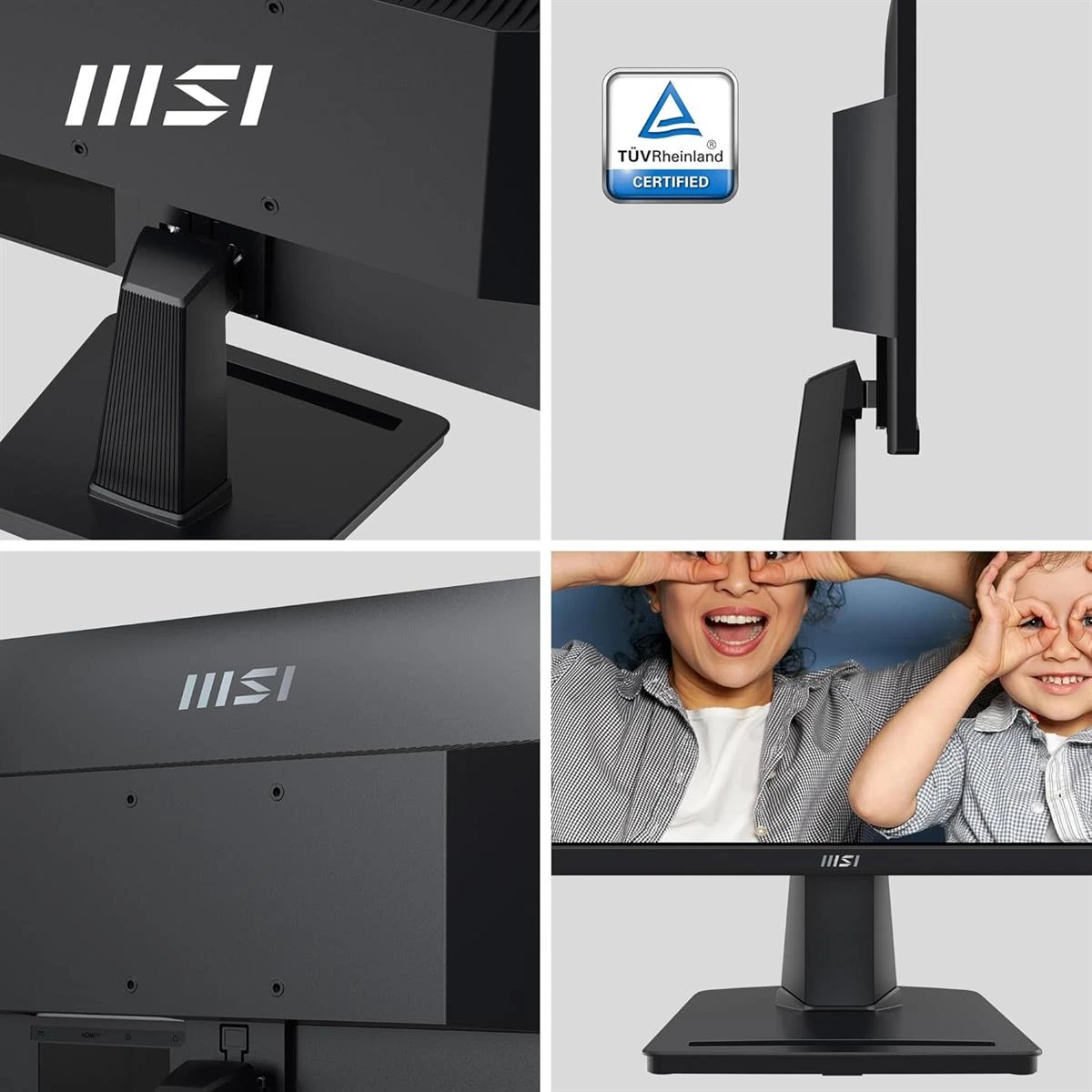 MSI Pro MP225 21.5 Inch Full HD Office Monitor - 1920 x 1080 IPS Panel, 100 Hz, Eye-Friendly Screen, Tilt-Adjustable - HDMI, D-Sub (VGA) - Image 3