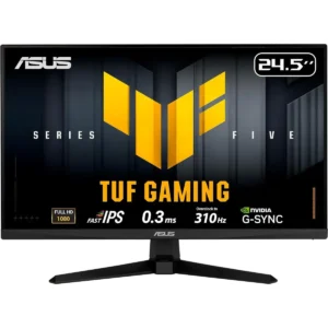Asus Tuf Gaming Series 5 VG259QMR5A 24.5” 1080P Monitor - Fast-IPS, 310Hz, 0.3ms, G-SYNC Compatible, FreeSync Premium, Extreme Low Motion Blur Sync, 99% sRGB, DisplayWidget, Gaming AI