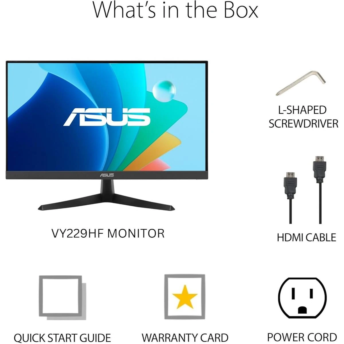 Asus VY229HF 22” Eye Care Monitor - Full HD, IPS, 100Hz, 1ms, SmoothMotion, Adaptive Sync, Eye Care Plus Technology, Blue Light Filter, Flicker Free, Tilt - Image 8