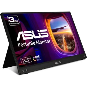 Asus ZenScreen MB16ACV 15.6” 1080P Portable Monitor - Full HD, IPS, Eye Care, Flicker Free, Blue Light Filter, Kickstand, USB-C Power Delivery, for Laptop, PC, Phone, Console